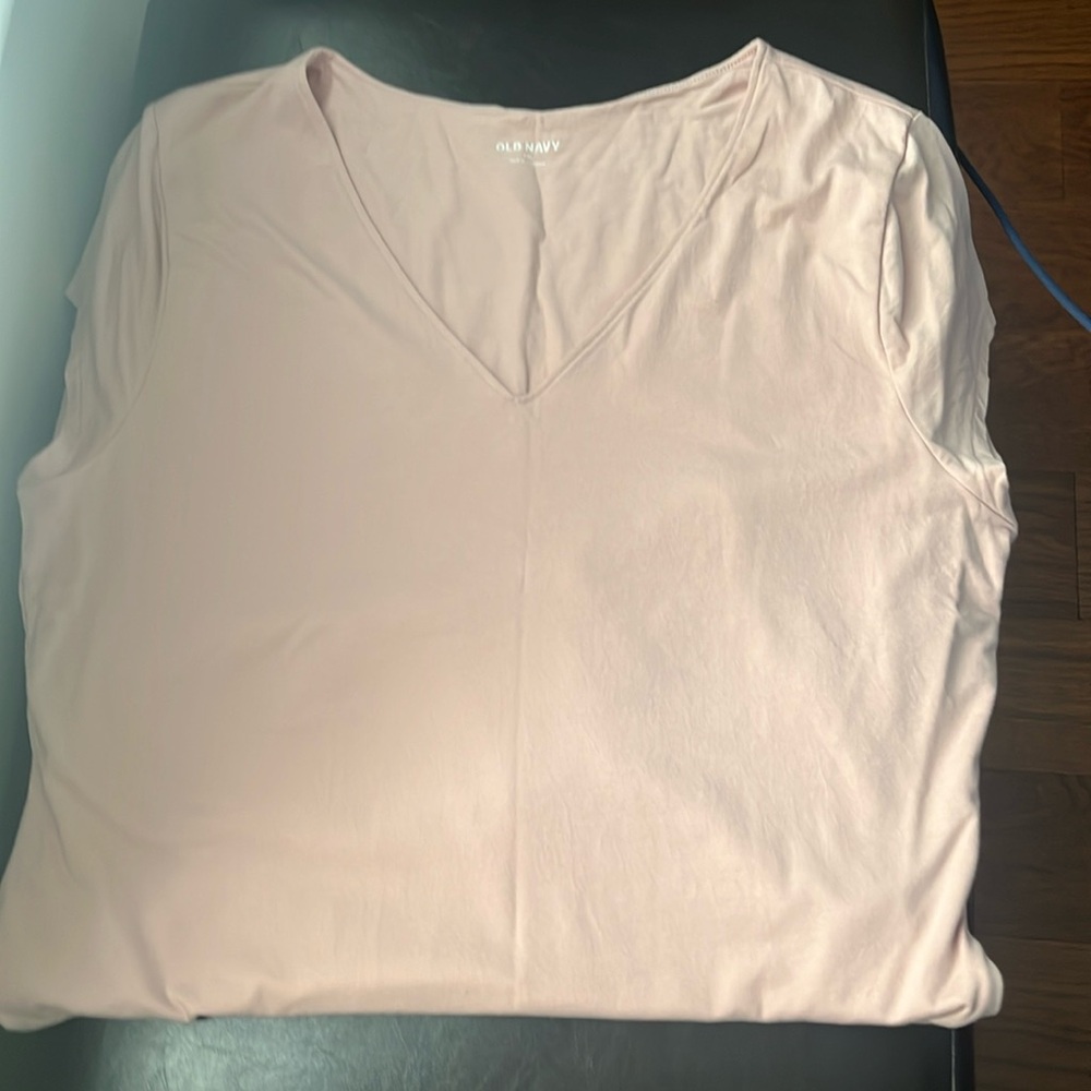 Old Navy woman’s cotton stretch body suit.  Short sleeve XXL. Pink